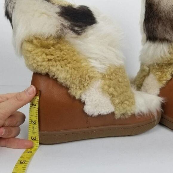 Coach Morton calf leather and sheep fur shearling boots size 5 new!!!! - Picture 7 of 11